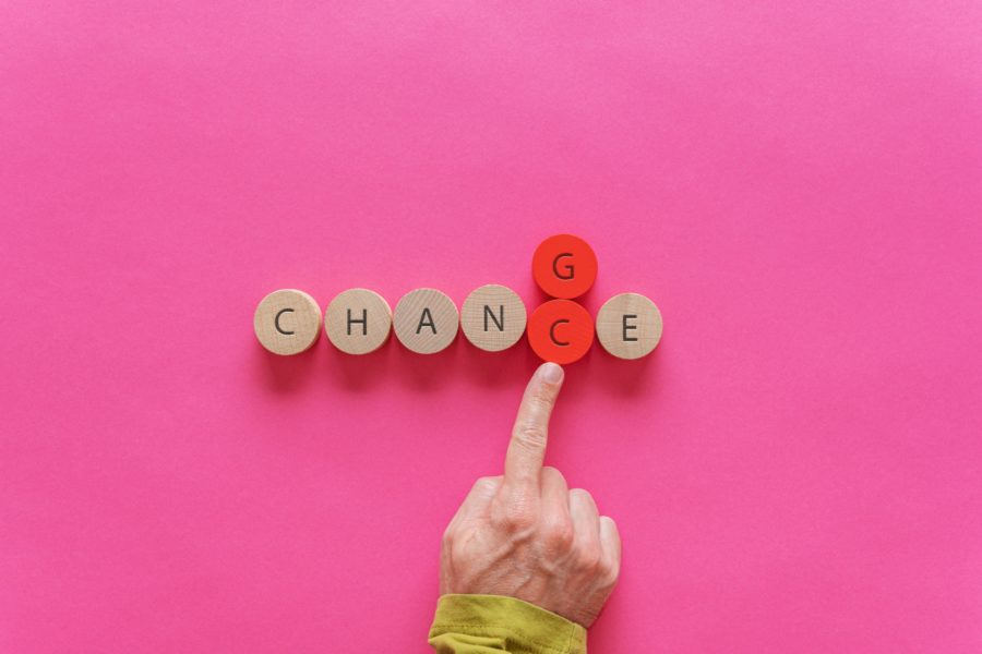 Change and opportunity concept